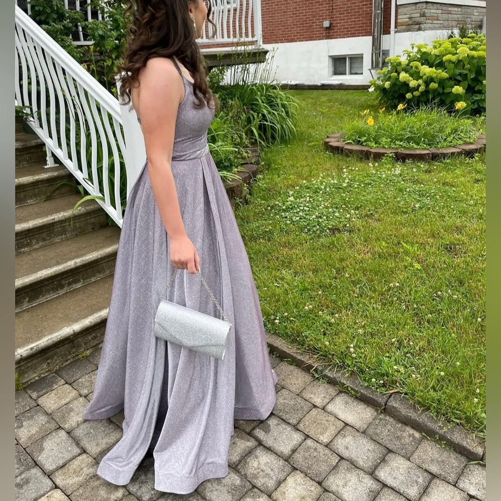 Elegant Lavender Evening Gown